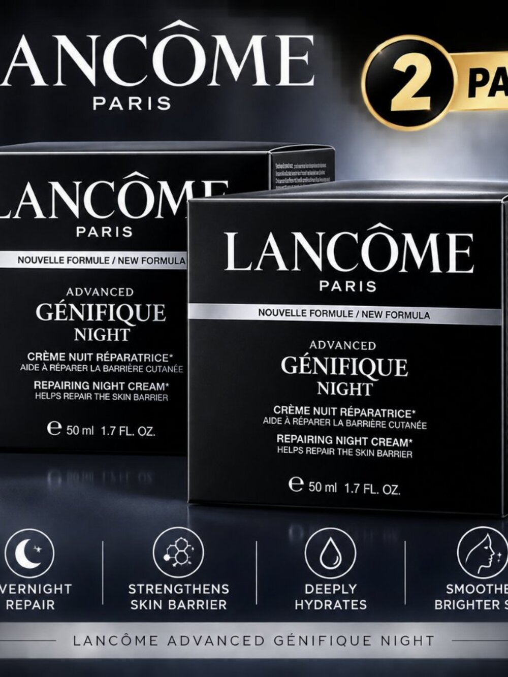 Lancome Advanced Genifique Repairing Night Cream - 1.7 oz / 50mL